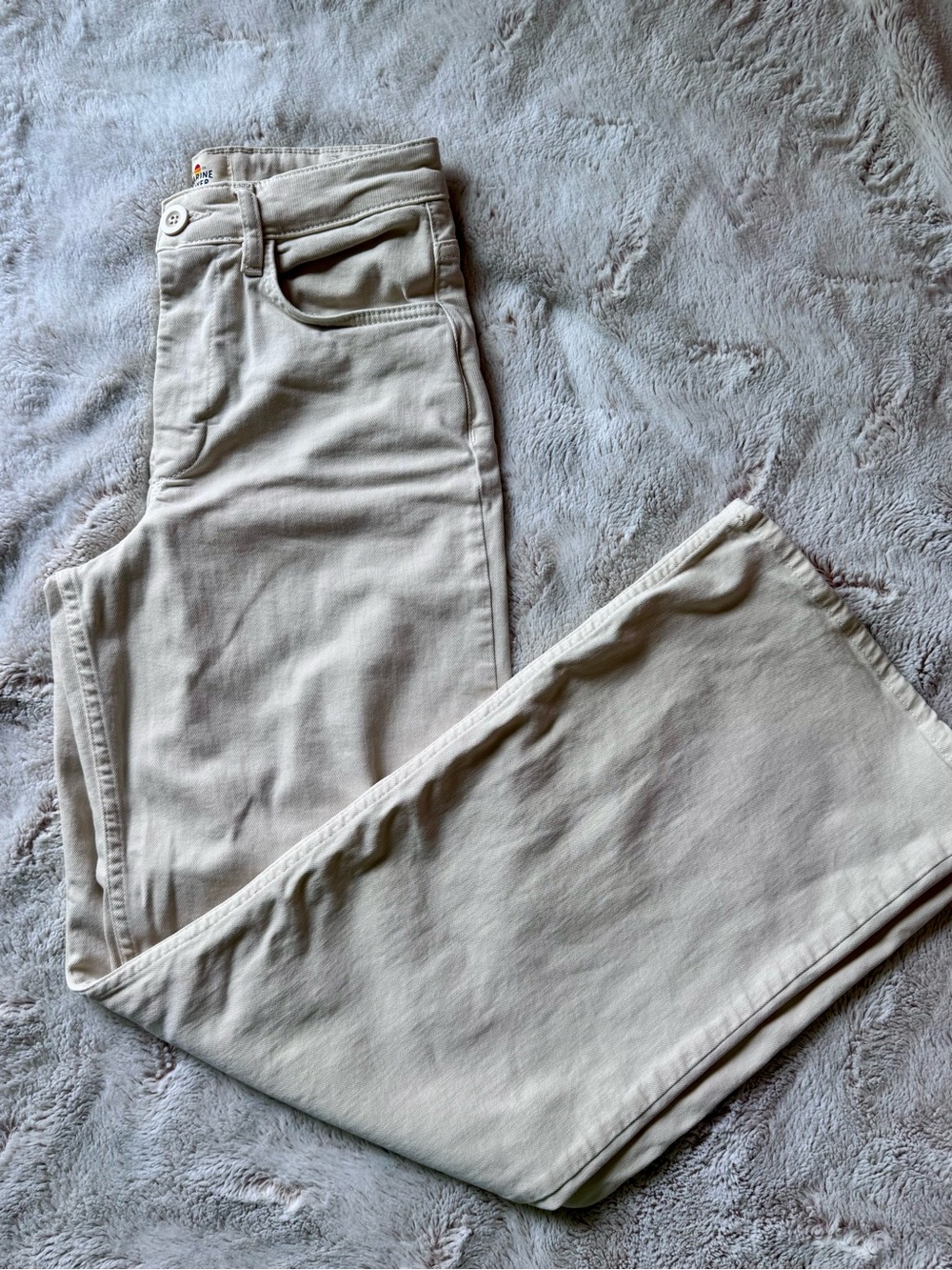 Marine Layer Ecru wide leg pant